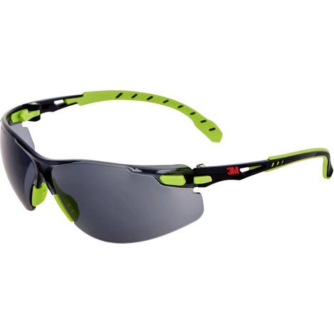 3M Solus S1202SGAF Lunettes de protection avec protection anti-buée vert, noir EN 166 DIN 166