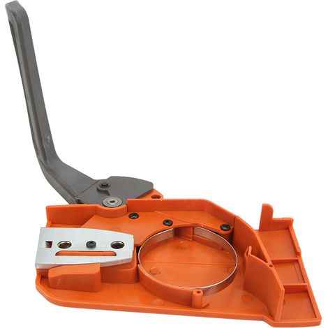 Eosnow,Ensemble de frein de chane de trononneuse couvercle d'embrayage poignée de frein 503498103 remplacement pour Husqvarna 50 51 55 (1/4)