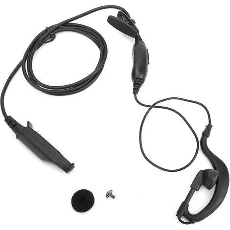 Waterproof two-way radio headset with microphone, C-shaped, for BFUV9R, BFA58, BF9700 and BFUV 9R Plus (1/5)