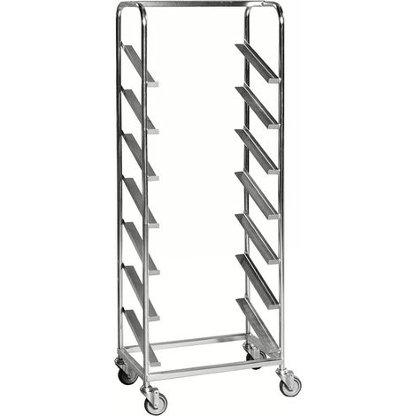 Kongamek Euro-Kistenwagen 660x410x1850mm verzinkt mit 7 Schienen ohne Bremse