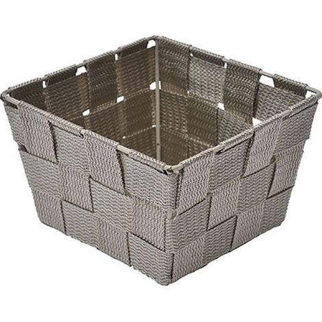 Cesta de poliéster - taupe - Tendance