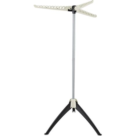 Tendedero plegable para perchas de hasta 33 prendas 60 x 60 x 120 cm secado sin arrugas uso interior y exterior de plástico blanco 130008594 (1/5)