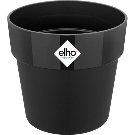 Cache-pot Elho B.for Original Noir Design Moderne, Plastique Recyclé, ø16cm - Elho (1/2)