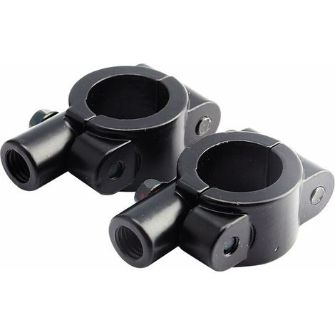 Green Mobility-2 pcs Support de Rétroviseur de Guidon de Moto,  Colliers de Fixation des Miroirs de Guidon 7/8&34 Universel 10mm Support de Montage de Miroir Bride en Aluminium (1/5)