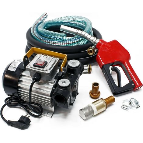 Pompe à Fuel ou Gasoil bio Autoaspirante 230V/550W 60l/min + pistolet auto