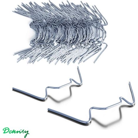100x Clips de vitrage pour serre en métal inoxydable 1,5mm d'épaisseur Type W (1/5)