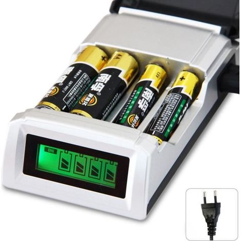 KLVGTIFS PUChargeur - C905W - 4 emplacements - NiCd NiMh - Prise EURO - Rechargeable (1/4)