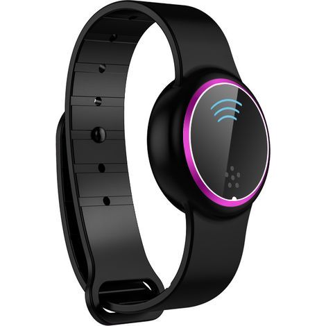 Mosquito repellent bracelet - Waterproof USB ultrasonic mosquito repellent watch, suitable for adults and children - Black (1/5)