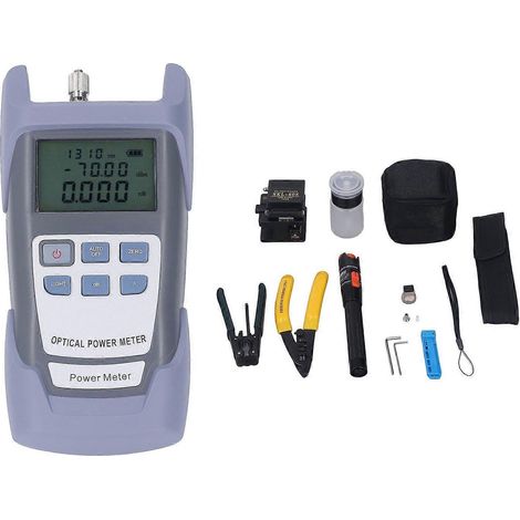 Optisches Faserleistungsmessgerät mit FC/SC-Adapter, Faseroptikschneider, Wellenlängentester-Werkzeugset