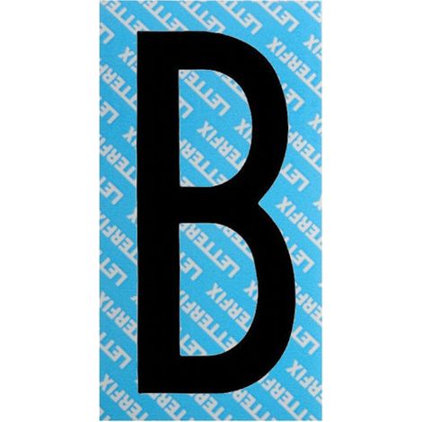 Letra Adhesiva Negra Serie T80 B Letterfix