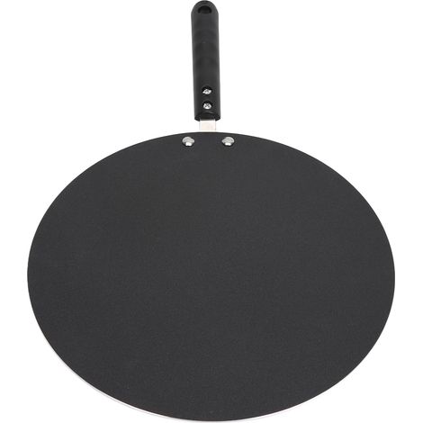 Poêle à crêpes antiadhésive pour plaque de cuisson, poêle à pancakes pour gaz, œufs, pain, gâteaux, crêpes, chapattis (1/5)