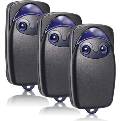 Télécommande de porte 3 pièces, télécommande de porte de garage 433,92 MHz compatible avec Flo2r-s, FLOXIR FLOXIR FLOX2R OXYGÈNE OX2, 2 canaux (1/4)