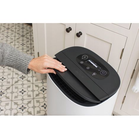 MeacoDry Arete® Two 10L déshumidificateur, ultra-silencieux, contrôlé par application, purificateur HEPA, séchage efficace du linge, économe en énergie, idéal pour les maisons de 1 à 2 chambres à couc