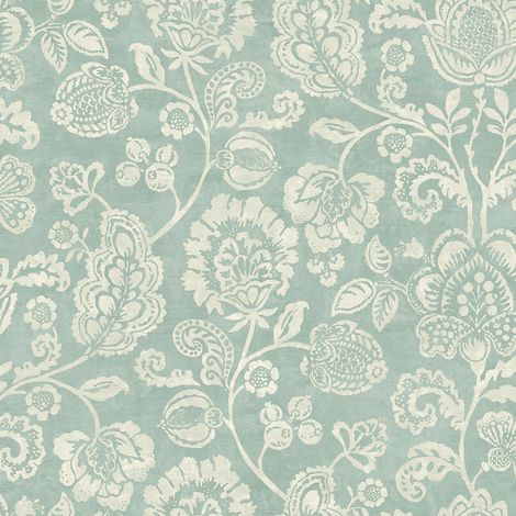 Arthouse Heritage Trail Sage Green Wallpaper Flowers Textured Feature Wall (1/4)