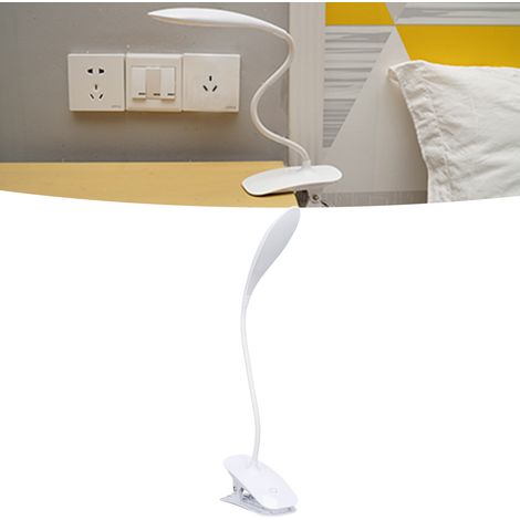 LED-Schreibtischlampe für Schüler, faltbare Nachttischlampe für Kinder, kreative, berührungsempfindliche, wiederaufladbare Klemmlampe. (1/5)