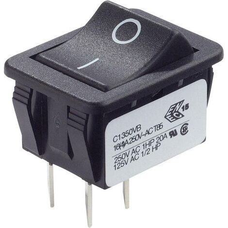 Arcolectric (Bulgin Ltd.) C1350VBAAF Interrupteur à bascule C1350VBAAF 250 V/AC 16 A 2 x Off/On à ac (1/5)