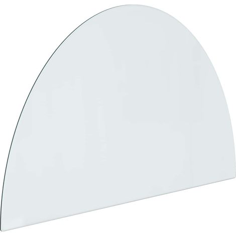 Fireplace Glass Plate Transparent 800 x 500 mm Glass vidaXL