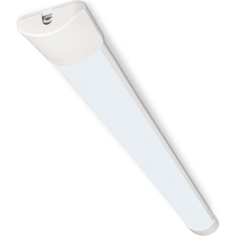 Briloner Lampada sottopensile collegabile in serie 121,5 cm 30 W 3300 lm 6500 K bianco luce diurna espandibile bianco - Lampada da lavoro cucina cantina officina