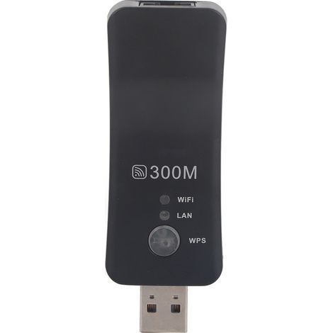 Mini ripetitore wireless USB da 300 Mbps, amplificatore di segnale, punto di accesso WiFi, adattatore di rete per Smart TV (1/5)