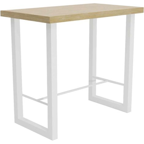 Mesa Alta Bar loft roble nordish/blanco, 100 cm(alto)120 cm(ancho)70 cm(largo) (1/4)
