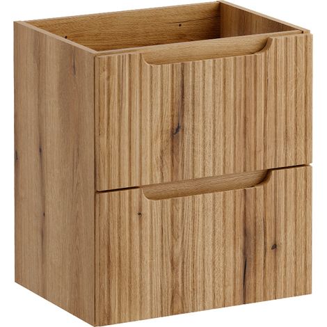 Waschbeckenunterschrank 50 cm, 2 Schubladen, Riva Holz (1/5)