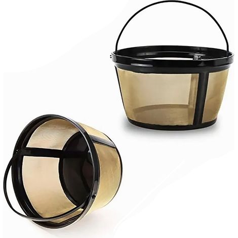 Kaffeefilter aus Edelstahl, wiederverwendbarer konischer Kaffeefilter, Gold, für Kaffeemaschinen, für den Hausgebrauch (1/5)