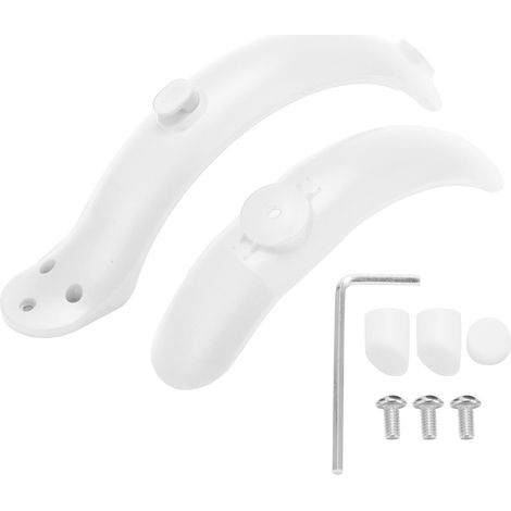 Vorder- und Hinterradschutzblechset für Elektroroller mit Werkzeug für Xiaomi M365 Zubehör Weiß.