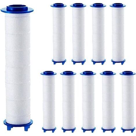 10-Piece Shower Head Filter Kit, Hard Water Softener Filter Cartridges, Versatile and Effective, Removes Sediment and Harmful Particles for Optimal Purification (1/4)