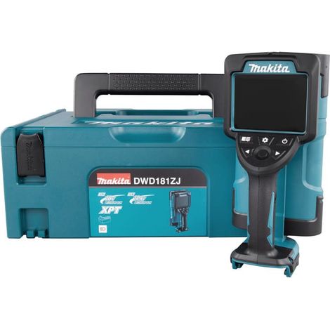 Makita – Scanner mural 18V DWD181ZJ – Détecte métal, bois, lignes électriques – Précision ± 5mm – Grand écran couleur 4,1 pouces