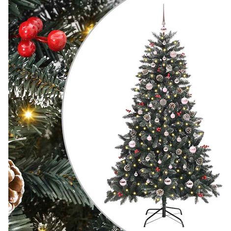Künstlicher Weihnachtsbaum Grün 150 cm PVC, Plastik und Stahl