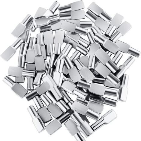 Lot of 60 Shelf Support for Furniture Pin Dowels Nickel Plated Metal Shelf Support 5mm (1/5)