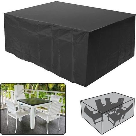 (Schwarze) Schutzhülle 210 x 140 x 80 cm – Wasserdicht – Schwarz – Leicht zu reinigen (1/4)