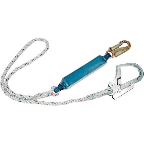 Portwest FP23WHR Corda Singola con Assorbitore di Energia, Bianco