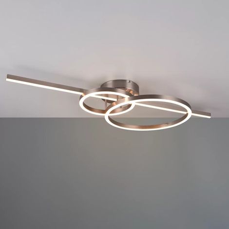 [GEBRAUCHT] B-Ware Trio Lighting Led Deckenleuchte Montilla 3 Flammig Remote Nickel Deckenlampe998 (1/2)