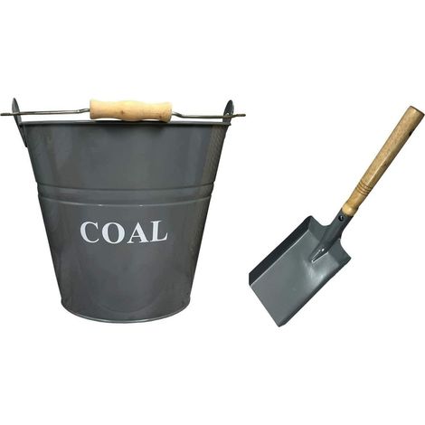 Fireside Coal Bucket & Shovel in French Grey (1/5)