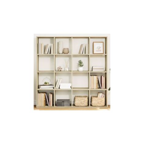 Bibliothèque chêne sonoma 137,5x29x137,5 bois d'ingénierie (1/5)