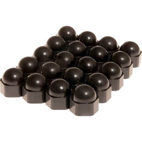 HP Autozubehör Radschraubenkappe Passend für (Schraubengröße) 17 mm Schwarz Kunststoff