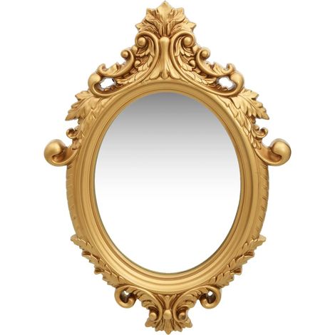 vidaXL Specchio da Parete Stile Castello 56x76 cm Oro (1/5)