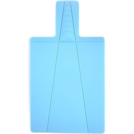 Planche à découper pliable - bleu, 38 x 21,5 cm, pour cuisine, pique-nique, couper des fruits, des légumes, de la viande (1/3)