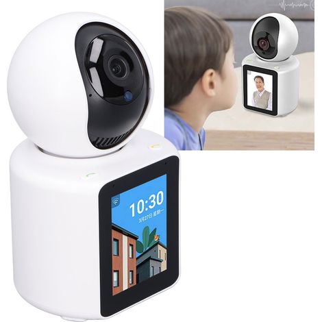 Zwei-Wege-Videokommunikationskamera, hochauflösender Innenmonitor, drahtlose WLAN-Baby-/Haustierkamera, europäischer Standard. (1/5)