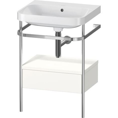 Duravit Happy D.2 Plus c-shaped Set avec console métallique et