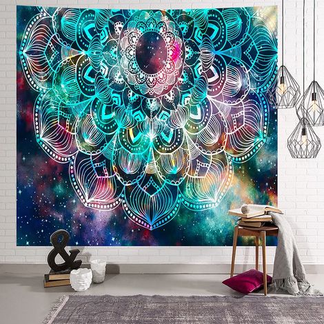 Tapisserie 200 cm x 150 cm, makata, foulard mural, naturel, décoration murale, matière douce, tapis pour salon, chambre, tapis de yoga, couverture de pique-nique, décoration murale, couleur 27 (1/2)