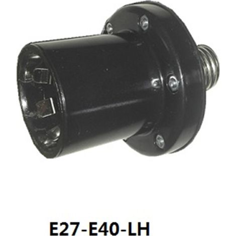 En stock : adaptateur de douille E27 à E40 à visser, grand format, conforme aux normes CE.