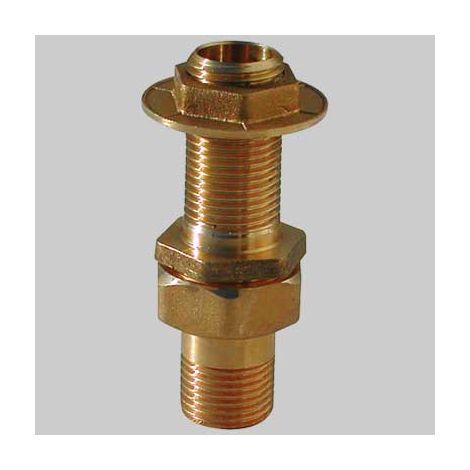 RACCORDO DIRITTO PER CASSONI IN OTTONE  1/2     MADE IN ITALY