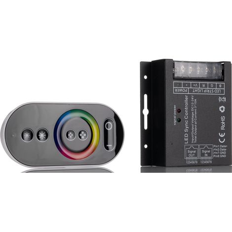 Contrôleur d'éclairage Contrôleur LED, Infrarouge, montage Mur, 12 24 V CC 216/432W ( Prix pour 1 )
