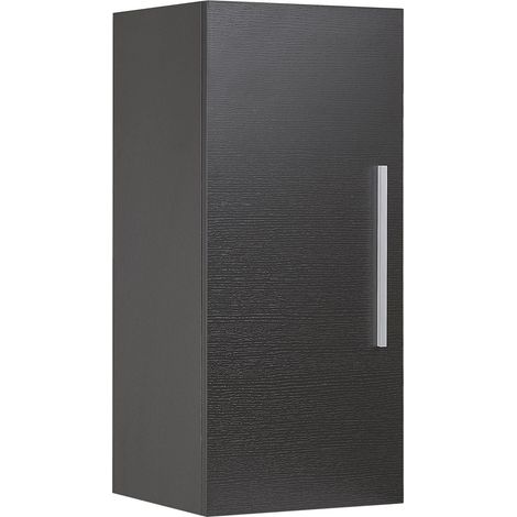Bathroom Wall Mounted Cabinet BILBAO 40 cm Black (1/5)