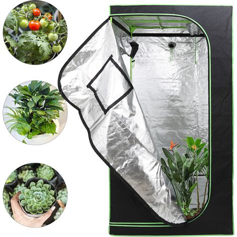 Randaco Box da coltivazione indoor in Oxford 600D resistente, ignifugo e anti-strappo 100x100x200cm