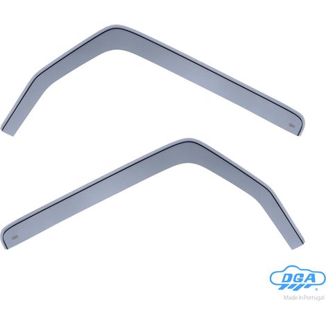 Set deflettori aria anteriori ad incastro, tipo lungo - compatibile per Jeep Wrangler 2p (03/0710/18) - Jeep Wrangler 4p (03/0710/18)