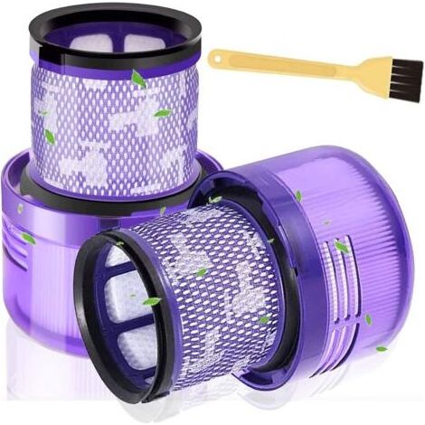 Filtre pour aspirateur Dyson V11 (2 pièces) – lavable et réutilisable – compatible avec les modèles V11, Absolute Animal, Total Clean et SV14 – bleu – 12 x 8 cm (1/4)