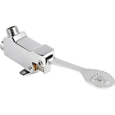 Floor-Mounted Foot Valve, Corrosion-Resistant Copper Foot Valve, 4-8 Second Rinse Time for Kitchen and Laboratory (1/5)